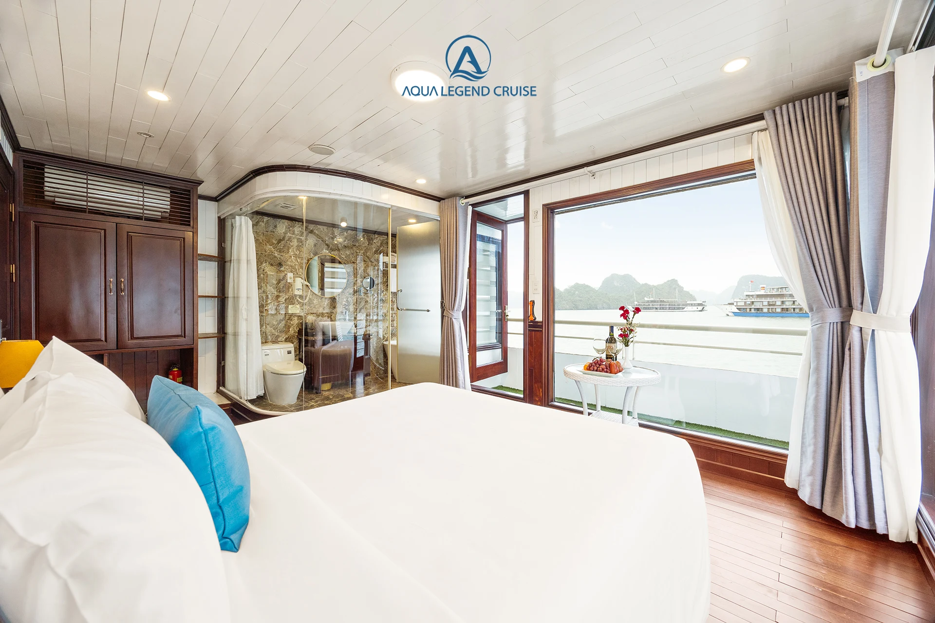 King Suite Balcony cabin on Aqua Legend Cruise